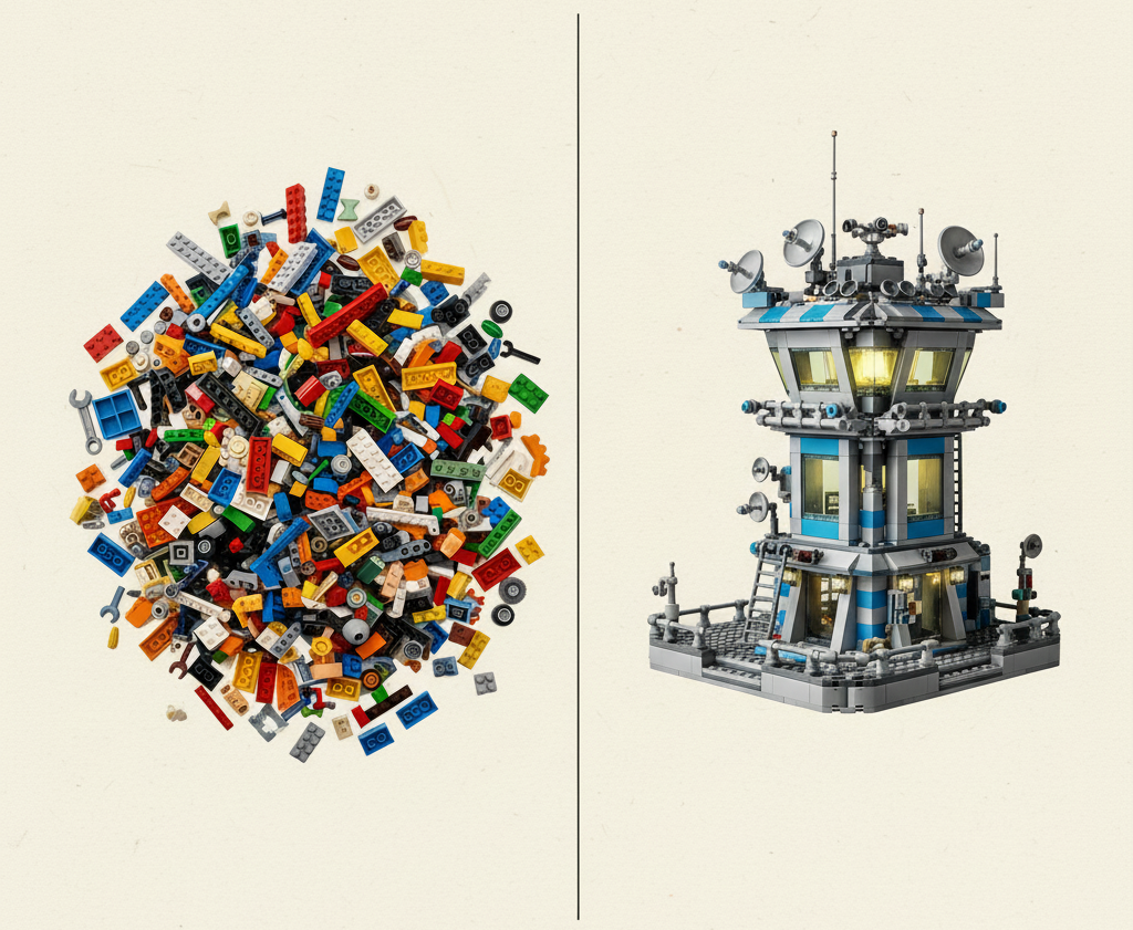 LEGOのように組み上げる
